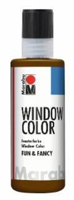Marabu Window Color fun&fancy - Dunkelbraun 045, 80 ml 04060 004 045