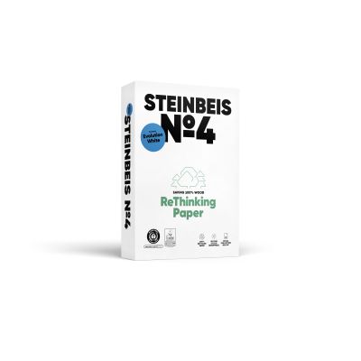 STEINBEIS No. 4 - Evolution White - Recyclingpapier, A4, 80g, weiß, 500 Blatt K1706666080A