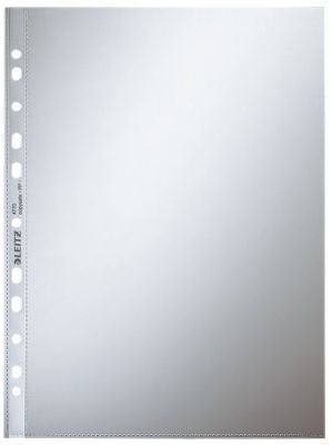Leitz 4770 Prospekthülle Standard, A4, PP, glasklar, 0,08 mm, dokumentenecht, farblos, 100 Stück 4770-00-02
