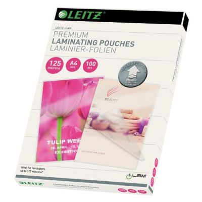 Leitz 7481 Laminierfolie UDT - A4, glänzend, 125 mym, 100 Stück 7481-00-00