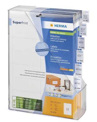 Herma 8621 SuperPrint-Ordneretikett - A4, weiß, 192x61 mm, permanent, 40 Stück 8621