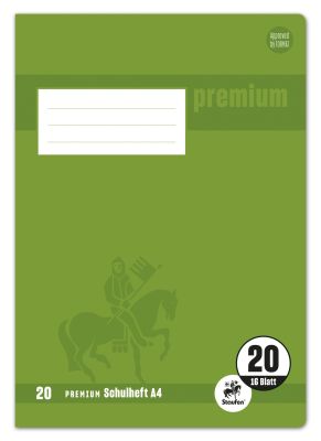 Staufen® Heft PREMIUM LIN 20 - A4, 16 Blatt, 90 g/qm, blanko mit PREMIUM LIN ienblatt 734010320