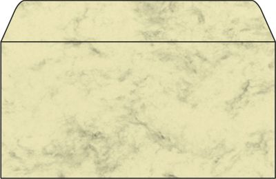 SIGEL Umschlag, Marmor beige, DIN lang (110x220 mm), 90 g/qm, 50 Umschläge DP074