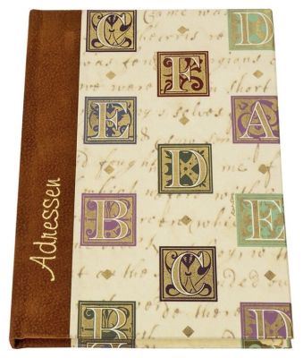 'Adressbuch ''Florentiner Alphabet'' - A6, 20-tlg. Register' 15301