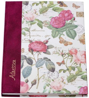 'Adressbuch ''Rosen'' - A5, 24-tlg. Register' 01203