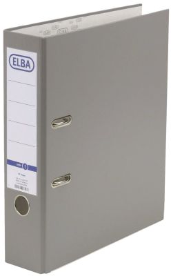 Elba Ordner smart Pro PP/Papier, mit auswechselbarem Rückenschild, Rückenbreite 8 cm, grau 100202150