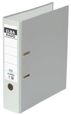 Elba Ordner rado brillant - Acrylat/Papier, A4, 80 mm, grau 100022615