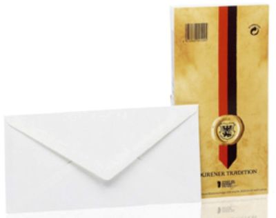 Rössler Papier Briefhülle Dürener Tradition - DL, 25 Stück, weiß, Leinen 20330402