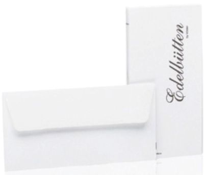 Rössler Papier Briefhüllen Bütten - weiß, DL, 100 g/qm 2032388003