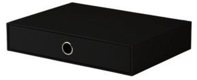 Rössler Papier Schubladenbox SOHO - einzel Schublade für A4, schwarz 1524452700