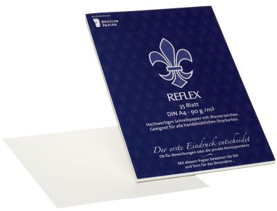 Rössler Papier Reflex Korrespondenzpapier - DIN A4, weiß, 35 Blatt 23003201