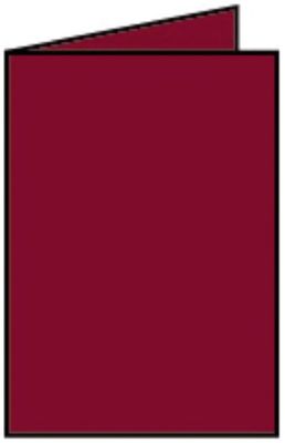 Rössler Papier Coloretti Doppelkarte - A6 hoch, 5 Stück, rosso 220706572