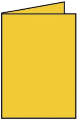 Rössler Papier Coloretti Doppelkarte - B6 hoch, 5 Stück, goldgelb 220719543