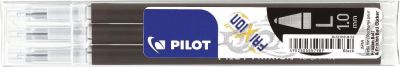 Pilot Tintenrollermine FriXion BLS-FR10 - 0,5 mm, schwarz, 3er Pack BLSFR10-B-S3-E