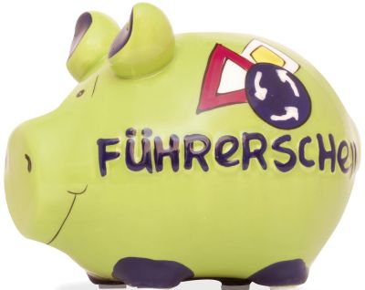 KCG 'Spardose Schwein ''Führerschein'' - Keramik, klein' 100479