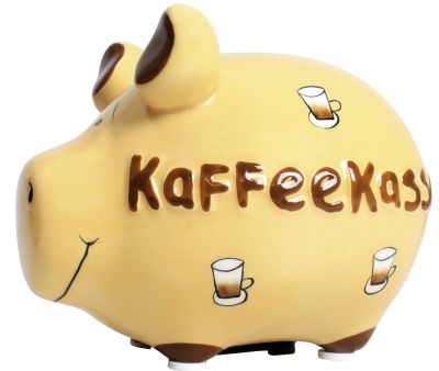 KCG 'Spardose Schwein ''Kaffeekasse'' - Keramik, klein' 100046