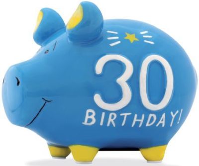 KCG 'Spardose Schwein ''30 Birthday'' - Keramik, klein' 101658