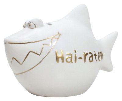 KCG 'Spardose Hai ''Hai-raten'' - Keramik, klein' 101360
