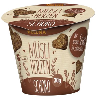 HELLMA Müsli-Herzen Schoko 30 x 30g 70103311