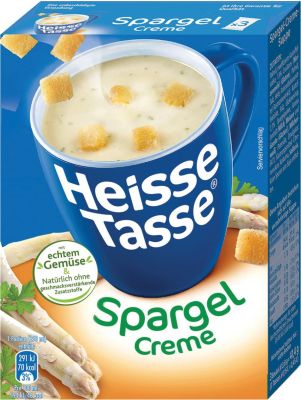 Heisse Tasse Instantsuppe Spargel Creme 221207004