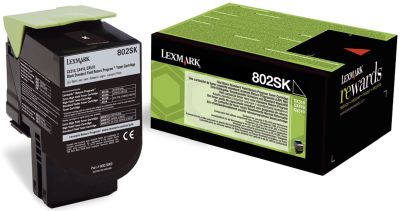 LEXMARK Original Lexmark Toner-Kit schwarz return program (0080C2SK0,080C2SK0,80C2SK0,802SK,NO802SK) 80C2SK0
