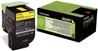 LEXMARK Original Lexmark Toner-Kit gelb return program (0080C2SY0,080C2SY0,80C2SY0,802SY,NO802SY) 80C2SY0