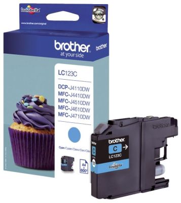 Brother® Original Brother Tintenpatrone cyan (LC-123C) LC123C