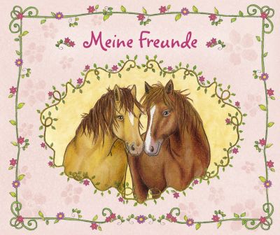 Loewe Verlag Freundebuch Pferde - 80 illustrierte Seiten, 21 x 17,5 cm 6789