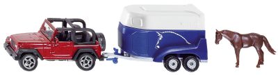 SIKU Jeep mit Pferdeanhänger, Nr. 1651, 1:55 1651