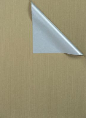 ZÖWIE® Secare Rolle 2-Color Geschenkpapier - 50 cm x 250 m, gold/silber 331647