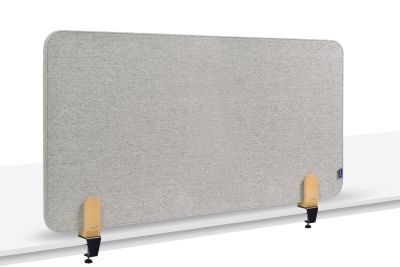 LEGAMASTER ELEMENTS Tischtrennwand akustik Pinboard - 60 x 120 cm, grau, Klammern 7-209811