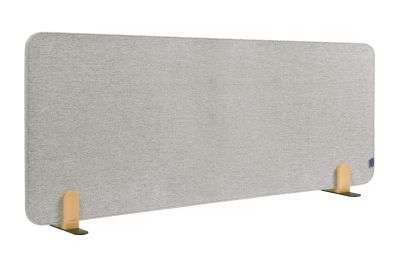 LEGAMASTER ELEMENTS Tischtrennwand akustik Pinboard - 60 x 160 cm, grau, Halterungen 7-209832