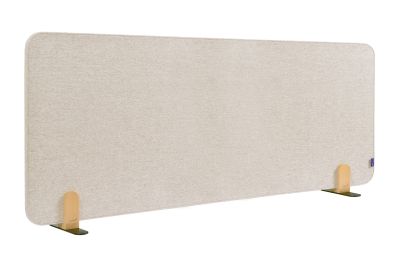 LEGAMASTER ELEMENTS Tischtrennwand akustik Pinboard - 60 x 160 cm, beige, Halterungen 7-209835