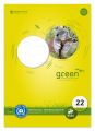 Staufen® green Arbeitsblätterblock LIN 22 - A4, 80 g/qm, 50 Blatt, 5mm kariert, 4-fach Lochung 040745005