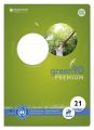 Staufen® green Heft - LIN21, A4, 16 Blatt, 90 g/qm, 9 mm liniert 040782021