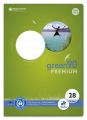 Staufen® green Heft LIN28 - A4, 16 Blatt, 90 g/qm, kariert mit Randlinien 040782028