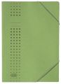 Elba Eckspanner chic A4, für ca. 150 DIN A4-Blätter, mit Eckspannergummi, aus 320 g/m² Karton (RC), grün 400010058