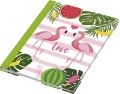 RNK Verlag Notizbuch Flamingo grün - A5, Pünktchenlineatur, 96 Blatt 46752
