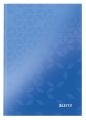 Leitz 4628 Notizbuch WOW - A5, kariert, 80 Blatt, 90 g/qm, Hardcover, blau 4628-10-36