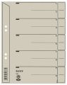 Leitz 1654 Trennblätter - Lochung geöst, Überbreite, A4, grau, 100 Stück 1654-00-85