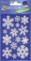 Avery Zweckform® Z-Design 52813, Weihnachtssticker, Schneeflocken, 2 Bogen/28 Sticker 52813