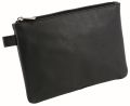 Alassio® Mehrwegbeutel - 23 x 16 cm, Echt Leder, schwarz 42233