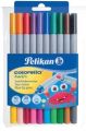Pelikan® Doppelfasermaler Colorella® twin - 10 Farben, 1 mm und 2 mm, sortiert 949511