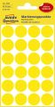 Avery Zweckform® 3007 Markierungspunkte - Ø 18 mm, 4 Blatt/96 Etiketten, gelb 3007