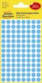 Avery Zweckform® 3011 Markierungspunkte - Ø 8 mm, 4 Blatt/416 Etiketten, blau 3011