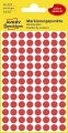Avery Zweckform® 3010 Markierungspunkte - Ø 8 mm, 4 Blatt/416 Etiketten, rot 3010