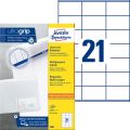 Avery Zweckform® 3481 Universal-Etiketten ultragrip - 70 x 41 mm, weiß, 2.100 Etiketten, permanent 3481