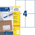 Avery Zweckform® 3483 Universal-Etiketten ultragrip - 105 x 148 mm, weiß, 400 Etiketten, permanent 3483