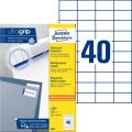Avery Zweckform® 3651 Universal-Etiketten ultragrip - 52,5 x 29,7 mm, weiß, 4.000 Etiketten, permanent 3651