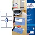 Avery Zweckform® C32015-10 Premium Visitenkarten, 85 x 54 mm, Inkjet-Spezialbeschichtung beidseitig - matt, 10 Blatt/80 Stück C32015-10